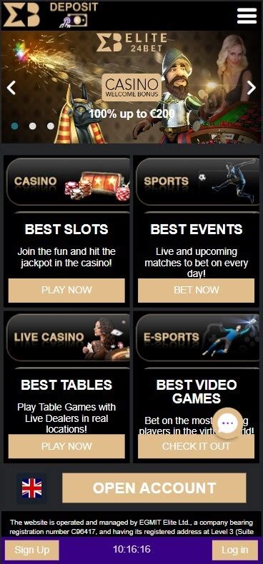 Elite24bet casino mobile